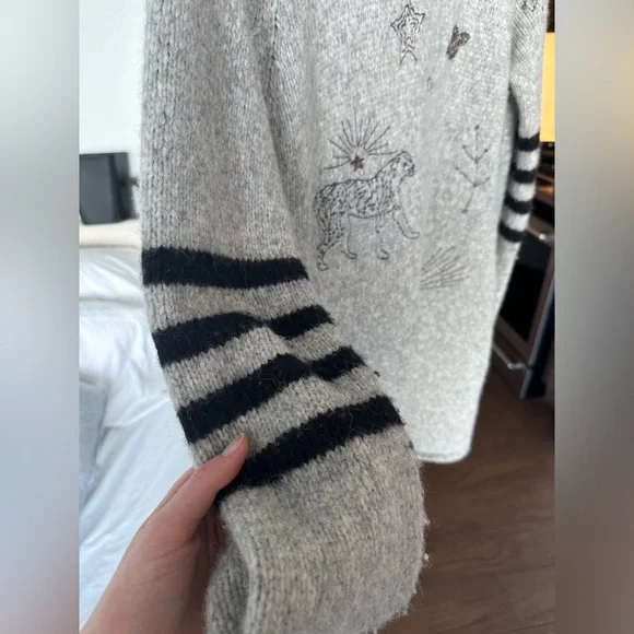 MOTHER The Hip Cardigan in Map Of Stars - Picture 6 of 16